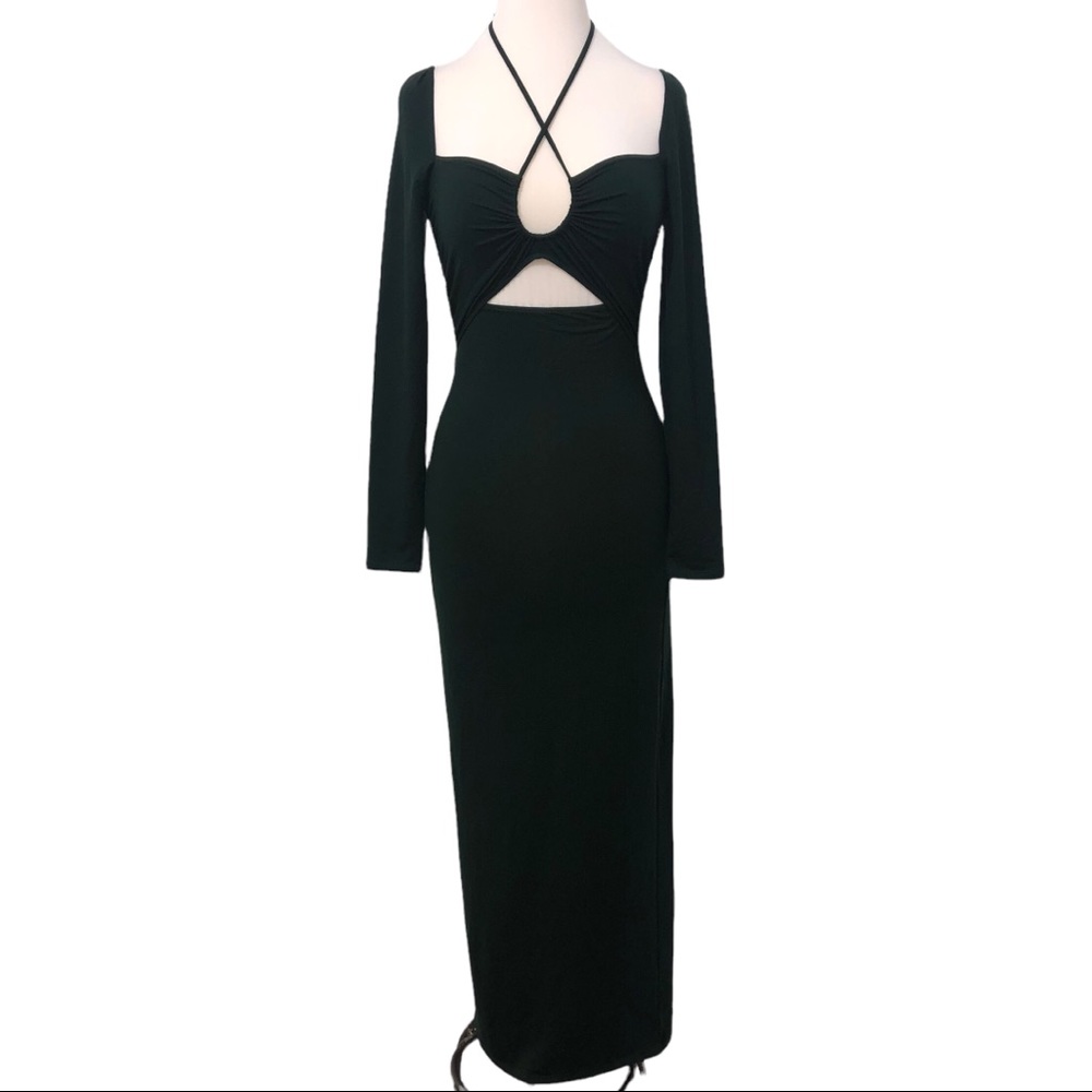 Reformation Dark Green Midi Dress